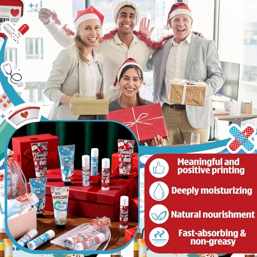 CNA Week Gift Set - 30 Hand Creams & Lip Balms with Tags