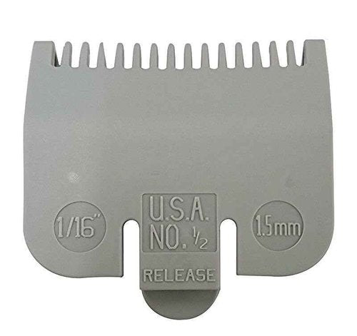 Guard Replacement For Wahl Hair Clipper and Trimmer, Guide Comb #3137-101 - Grey #1/2-1/16" (1.5mm)