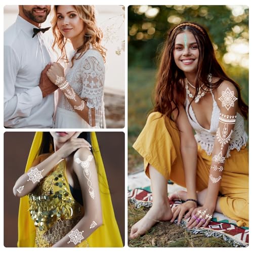 Glow in the Dark Temporary Tattoos - 10 Sheets
