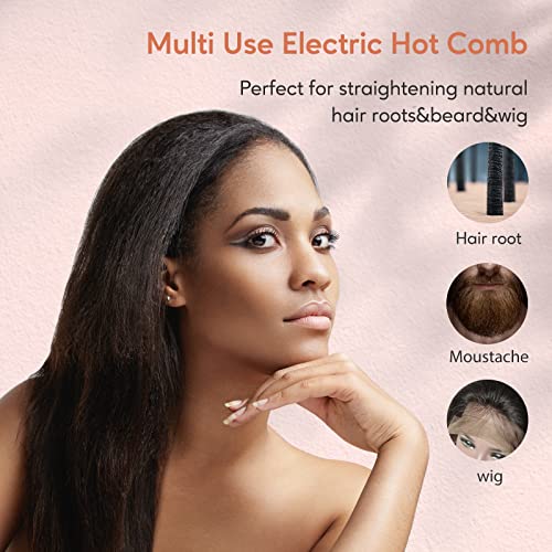 Terviiix Electric Hot Comb for Wigs & Natural Hair