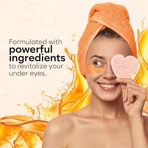 Vitamin C & Caffeine Under Eye Patches (30 Pairs), Under Eye Mask for Puffy Eyes, Appearance of Dark Circles, Smoothing & Hydration, Self Care & Skincare Gifts for Women, Patch Yeux