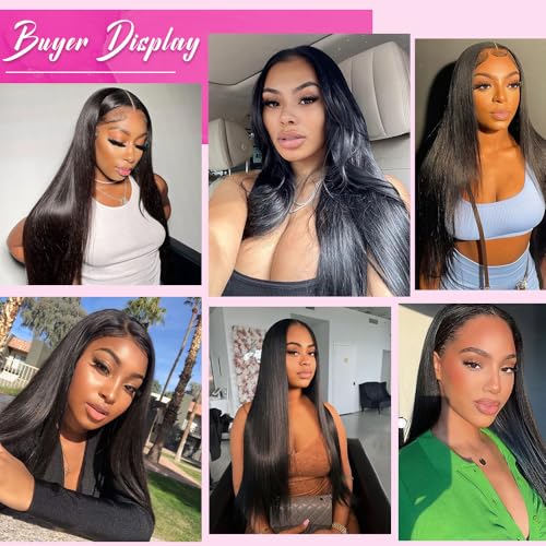 20 Inch Brazilian Human Hair Lace Front Wigs Straight 13x6 HD Natural Hairline