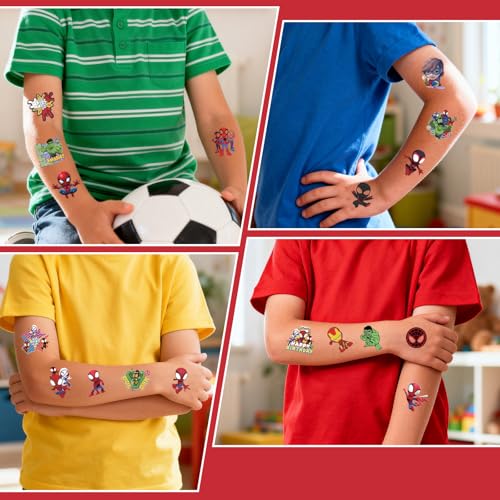 60 Temporary Tattoos for Kids - 30 Designs, Party Favors
