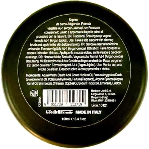 The Goodfellas' Smile, ORANGE EMPIRE (Orange & Citrus), Luxury Italian Shaving Soap, Formulated for Use with A Shaving Brush, Made in Italy
