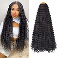 Deep Wave Crochet Hair Extensions 22 Inch Synthetic Braiding Hair