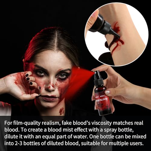 Halloween SFX Makeup Kit with Fake Blood & Face Paint