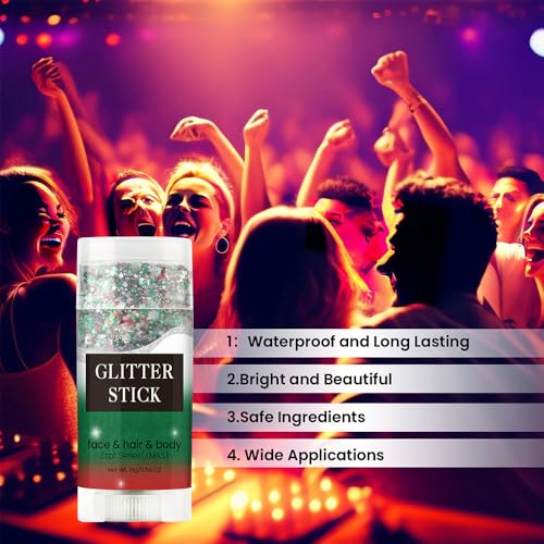 Holographic Glitter Stick - Waterproof Face & Body Makeup