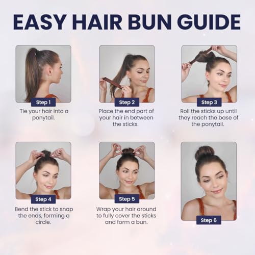 Andlane French Hair Bun Maker - Pack of 2 Brown