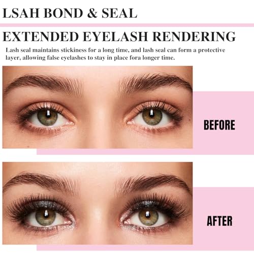 Mayhug 4-in-1 Lash Bond and Seal Kit with Remover & Tweezers
