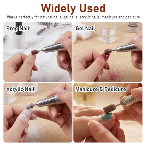 100Pc Nail Sanding Bands 80 Grit with 3/32" Mandrel