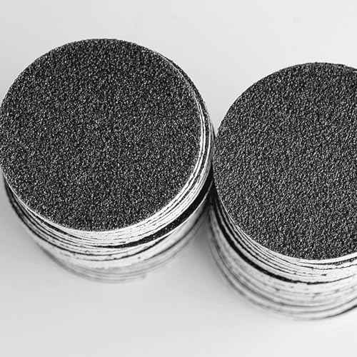 120 Pcs Replaceable Sandpaper Refill Discs for Electric Foot File Callus Remover(80 Grit/ 100 Grit/ 120 Grit/ 180 Grit) -Lightblack