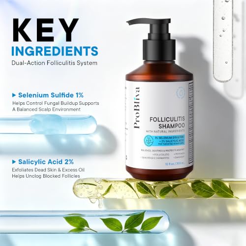 ProBliva Folliculitis Shampoo with Selenium Sulfide & Salicylic Acid