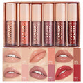 MAEPEOR Moisturizing Lip Gloss Set 6 Shades Hydrating Nude