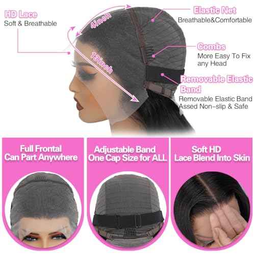 CITY GIRL Body Wave Lace Front Wigs Human Hair 13x4 hd Transparent Lace Frontal Body Wave Human Hair Wig for Women Pre Plucked 200 Density 20 Inch