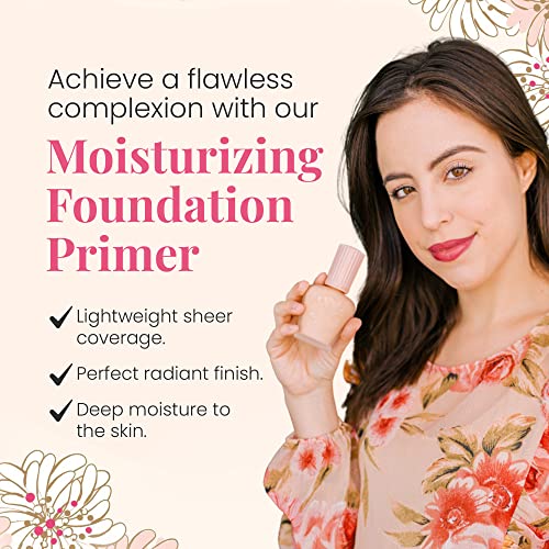 Paul & Joe Moisturizing Foundation Primer, ?Lightweight Makeup Primer, Sheer and illuminating Foundation Makeup, Face Makeup Base for Fair Complexions & Pink Undertones, Primer S 01 Peach, 1 fl oz