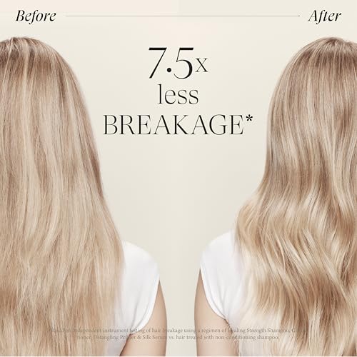 L'ANZA Healing Strength Silk Serum Strengthening Hair Treatment, Repairs Damage, UV & Heat Protection, Smooths Split Ends, Glossy Shine, Anti Humidity & Frizz, Color Safe, Sulfate Free, New Bottle