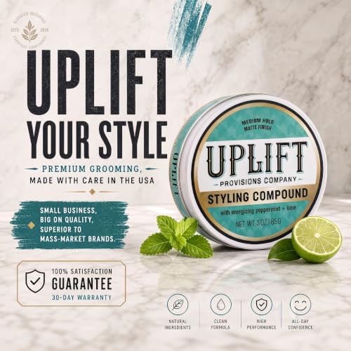 Hair Clay Pomade - Medium Hold Matte Finish, 3 oz
