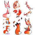 6 Sheet Temporary Tattoo Stickers for Kids – Cartoon Designs