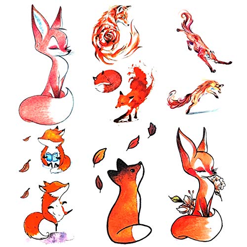 6 Sheet Temporary Tattoo Stickers for Kids – Cartoon Designs