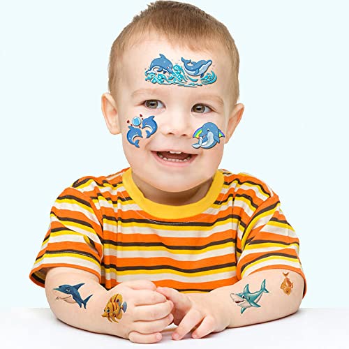 Animal Face Temporary Tattoo Stickers - 12 Sheets Water Transfer