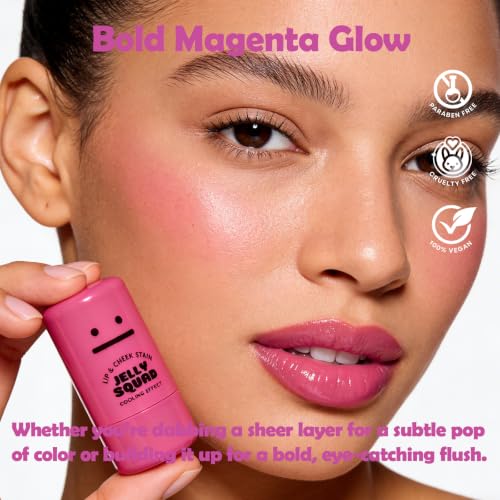 Jelly Squad Lip and Cheek Stain 2 in 1 - Long Lasting Blush