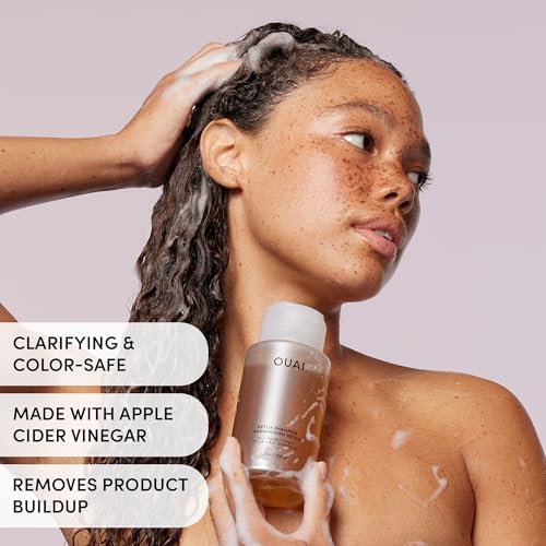 OUAI Detox Clarifying Shampoo for Build Up with ACV & Keratin - 10 fl oz