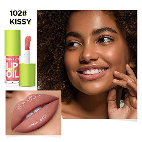 Beauty Glazed Big Brush Lip Oil - Non-Sticky Hydrating Gloss