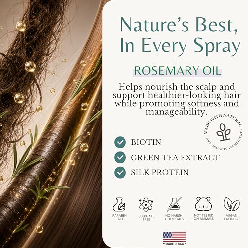 EDENIKA BOTANICALS Rosemary Leave-In Conditioner & Detangler for Stronger Hair