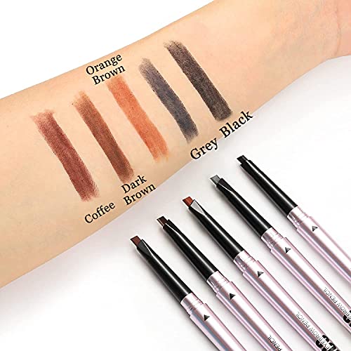 Mihqy Eyebrow Pencil with Dual Brush - Auto Retractable Waterproof