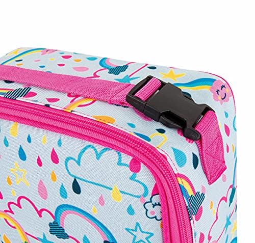 PackIt Freezable Classic Lunch Box, Rainbow Sky, Built with EcoFreeze Technology, Collapsible, Reusable, Zip Closure With Zip Front Pocket and Buckle Handle, Perfect for School Lunches