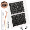 Lash Extension Kit 280Pcs C Curl Wispy 10-16MM Clusters