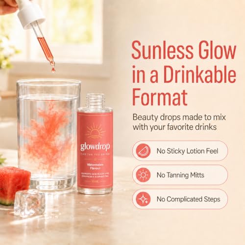 Drinkable Tanning Drops Watermelon 50ml - Sunless Glow