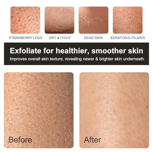 Pink Exfoliating Glove for Smooth Skin - Korean Exfoliating Mitt by THURLADY