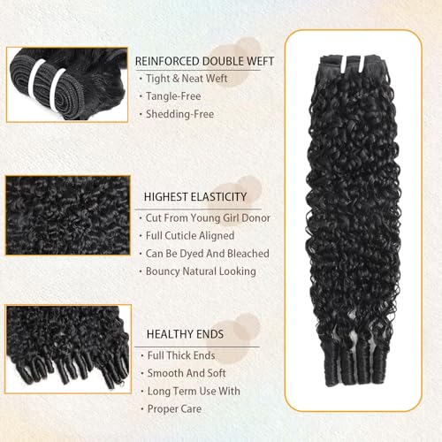 Burmese Curly Human Hair Bundles 20 22 24 Inch