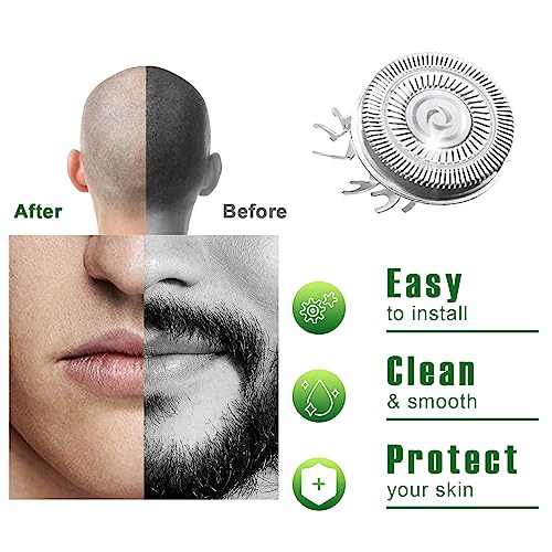 12 Pack Shaver Head Replacement Blade compatible with Sku*l Shaver Pitbull Gold PRO Shaver Replacement Blade 4 Head