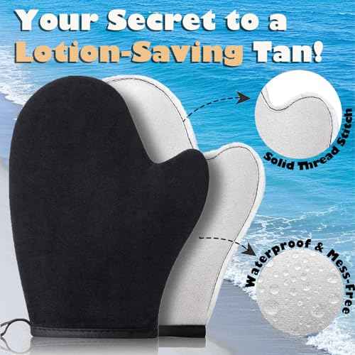 Self Tanning Mitt Self Tanner Mitt Tanning Glove Self Tan Mitt Applicator Self Tanner Brush For Body Self Tanning Brush Kabuki Brush Back Self Tanner Back Applicator Back Tanning Applicator 4 Pack