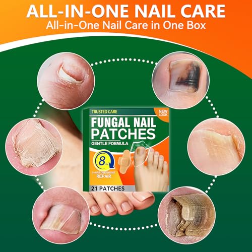 Extra Strength Fungal Nail Patches - 21 PCS Hydrogel Treatment