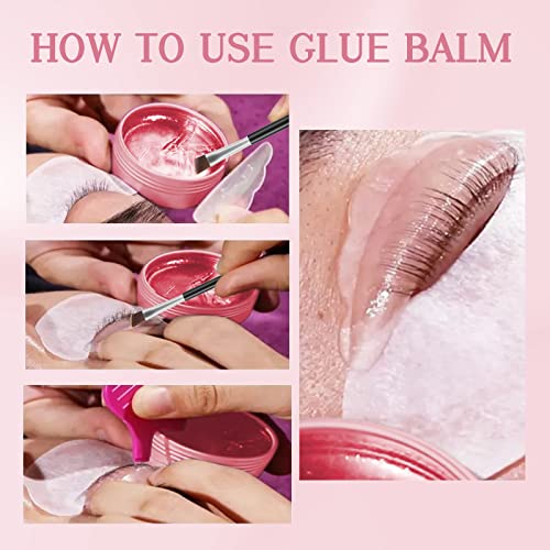 Libeauty Lash Lift Glue Balm Lash Lift Adhesive Strong Sticky Fruit Flavor Eyelash & Eyebrow Perm Glue Balm Brow Lamination Gel