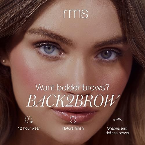 RMS Beauty Waterproof Eyebrow Pencil - Fine Tip for Hair-Like Strokes