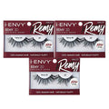 i•ENVY Remy 3D False Eyelashes, 100% Human Hair, Invisible Band (3 Pack)