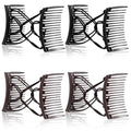 Elastic Magic Hair Comb Clips - 4 Pack Adjustable Hair Pins for Women