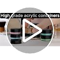 Black Lip Balm Containers 3g Sample Jars 50 Pack - Reusable Small Cosmetic Storage