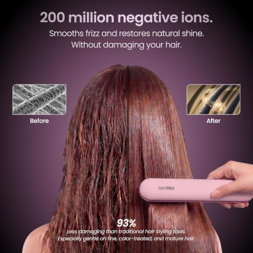 Flown Go Brush PRO - Cordless Heat Brush with USB-C Charger