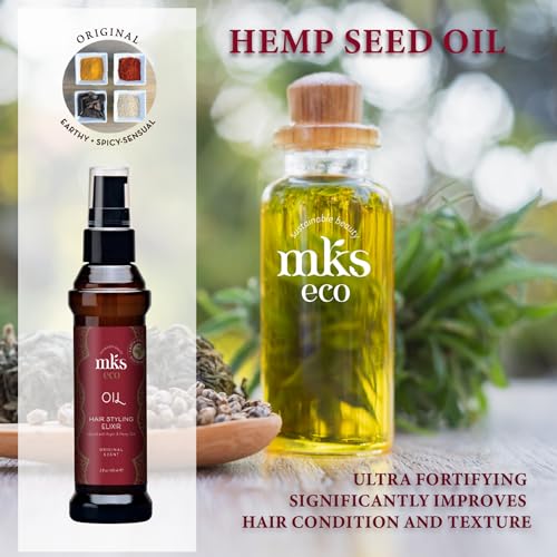 MKS Eco Oil Hair Styling Elixir with Argan & Hemp Seed