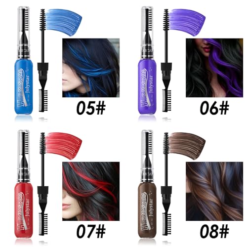 Domality 8 Colors Temporary Hair Chalk Dye Washable