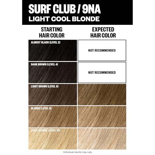 IGK Permanent Hair Dye Color Kit | 9NA Surf Club - Light Cool Blonde | 100% Gray Color Coverage + Strengthen + Shine | Ammonia Free