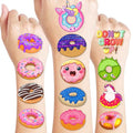 96 Donut Temporary Tattoos for Kids Birthday Party Favors