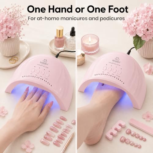 Beetles UV LED Nail Lamp Pink with 3 Timer Settings for Gel Nails
