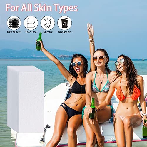 Wax Strips for Hair Removal, 300 Pieces 1.6 x 3.9 Inch Non Woven Waxing Strips Face Wax Paper Strips for Women Facial Body Arms Legs Hair Cleaning and Remover