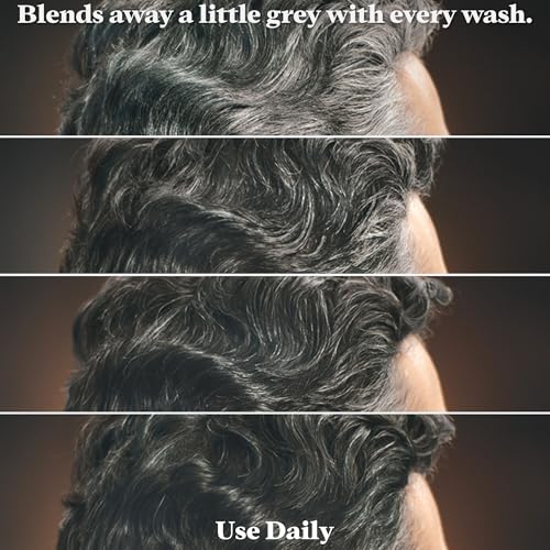 Just for Men Control GX Grey Reducing 2-in-1 Shampoo and Conditioner, Gradual Hair Color with Keratin for Stronger Thicker and Healthier Looking Hair, 6 Fl Oz - Pack of 2